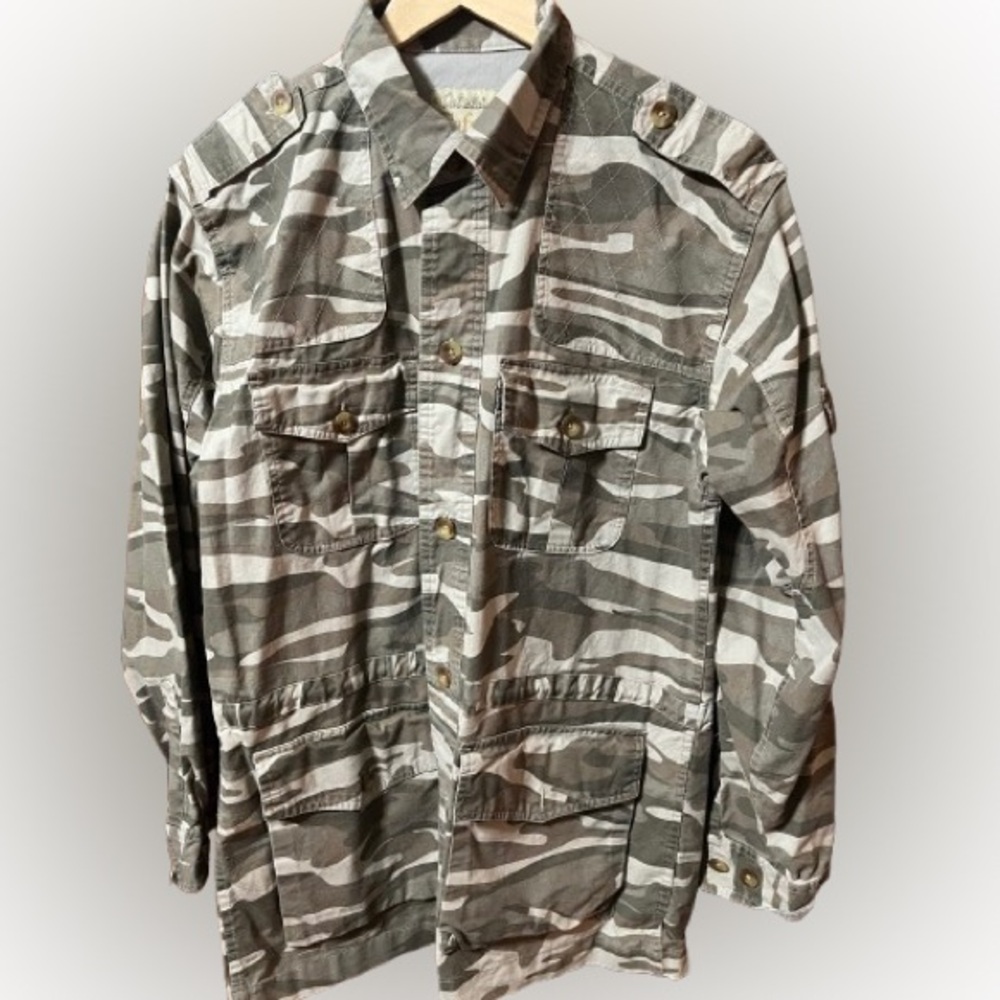 Cabela's Safari Series Africa Men's Camouflage Shirt Jacket Size Medium